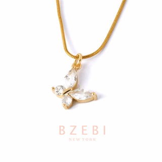 Bzebi สร้อยคอทอง โซ่ แฟชั่นผู้หญิง สไตล์เกาหลี ทอง เครื่องประดับสร้อยคอ ยคอ necklace ผู้หญิง ชุบทอง 18K เครื่องประดับแฟชั่น 16n