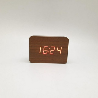 Bighot  INOVA นาฬิกาตั้งโต๊ะ LED CSL017-RD สีไม้ **ถูกที่สุด**
