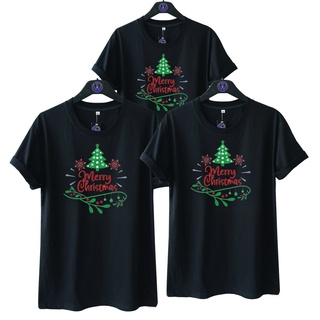 เสื้อยืดผ้าฝ้ายพิมพ์ลาย เสื้อยืด พิมพ์ลาย MERRY CHRISTMAS MERRY 6 A NATALAN สําหรับผู้ชาย และผู้หญิง