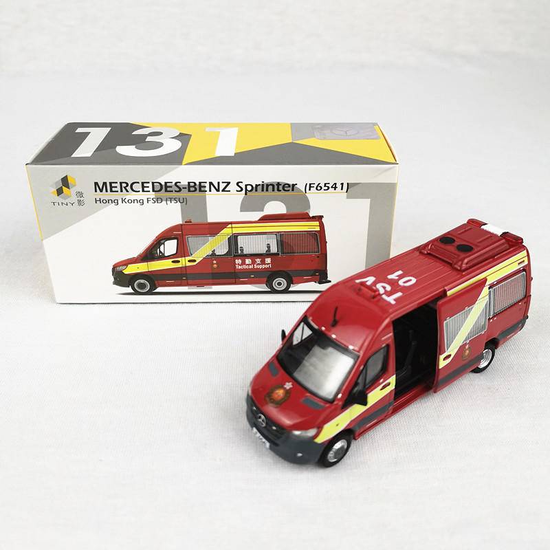 Miniature Mercedes-Benz Sprinter Police Tiny City - Modèle Moulé Sous Pression, échelle Petite