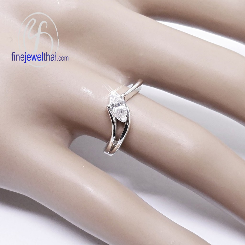 finejewelthai-แหวน-แหวนเพชร-เพชรสังเคราะห์-แหวนเงิน-เงินแท้-r1203cz-r1100cz-r1016cz-r1130cz