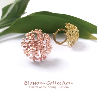 Aztique แหวนดอกไม้ แหวน ปรับไซท์ Flower Ring Adjustable Ring Jewelry Gifts,bs