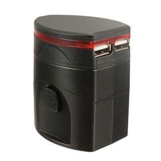 ภาพหน้าปกสินค้าDual USB Universal Adapter All in One - สีดำ ที่เกี่ยวข้อง