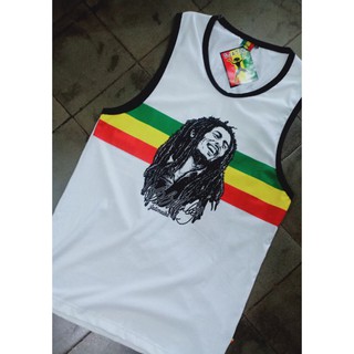 เสื้อกล้าม เสื้อชายหาด ลาย Marley rasta reggae jamaica