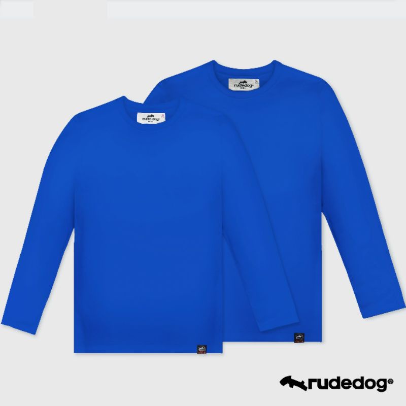 rudedog-เสื้อยืดแขนยาวชาย-หญิง-สีน้ำเงิน-รุ่น-spacious-ราคาต่อตัว