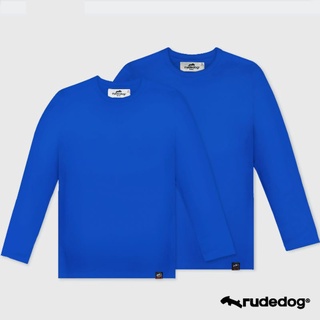 Rudedog เสื้อยืดแขนยาวชาย/หญิง สีน้ำเงิน รุ่น Spacious (ราคาต่อตัว)