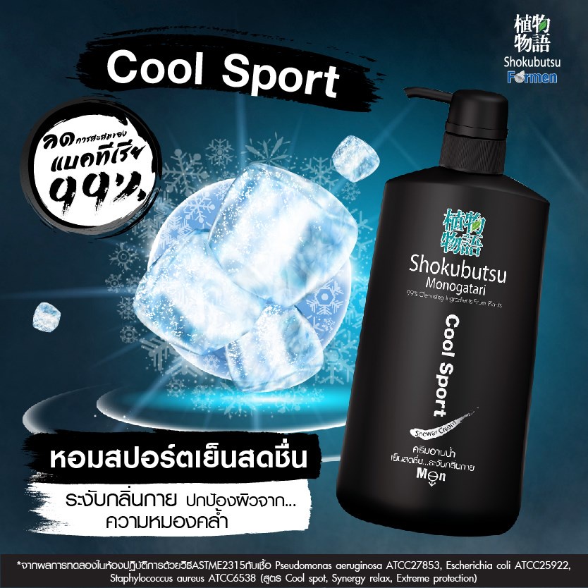 ภาพหน้าปกสินค้าShokubutsu For Men ครีมอาบน้ำ Cool Sport  ขนาด 500 ml.(มี 2 แบบให้เลือก) จากร้าน mypawat บน Shopee