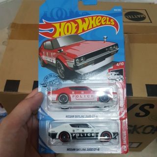 รถเหล็ก Hot Wheels รุ่น Skyline Gt-r ตำรวจญี่ปุ่น ใช้โค้ดส่งฟรี และส่วนลดลูกค้าใหม่ได้ค่ะ ประหยัดอีก