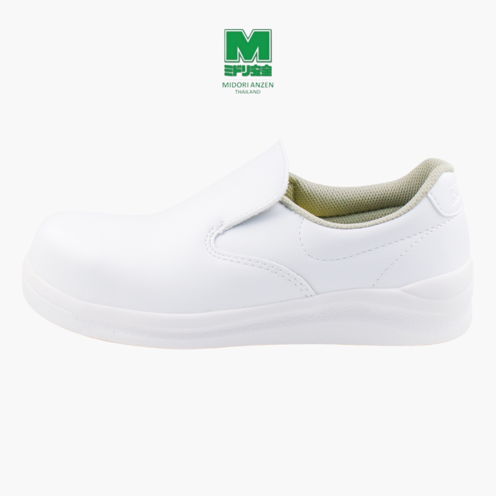 ภาพหน้าปกสินค้าMidori Anzen รองเท้าเซฟตี้ กันลื่น รุ่น NHS-600 สีขาว / Midori Anzen Anti-slippery Safety Shoe NHS-600 White