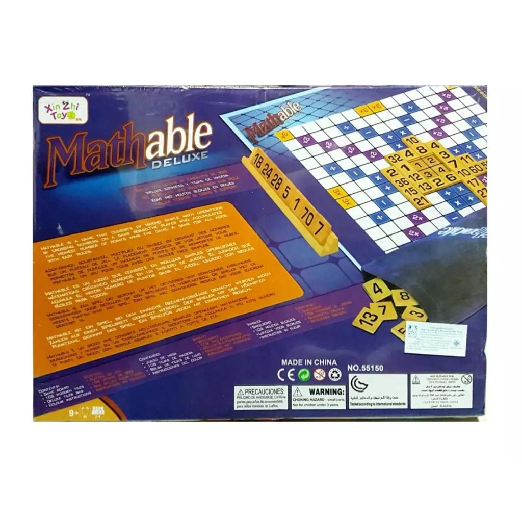 T.P. TOYS Mathable เกมส์กระดาน เกมต่อตัวเลขผสมตรรกะ Logic Math การวาง ...