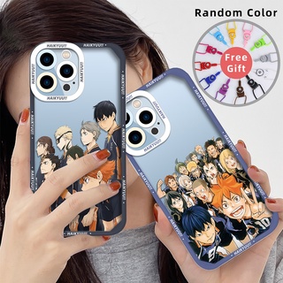 เคสซิลิโคนนิ่ม ลายอนิเมะ Haikyuu สําหรับ iPhone 13 Pro Max 11 12 lphone SE 2022 7 8 Plus