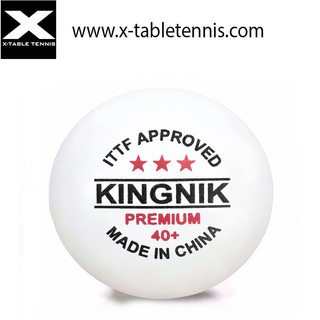 ภาพขนาดย่อของภาพหน้าปกสินค้าลูกปิงปองเกรดแข่งขัน Kingnik , ITTF certified Premium 3 star 40+ poly table tennis ball 6 ลูก/กล่อง คุ้มค่าที่สุดในท้องต จากร้าน expertproductprovider บน Shopee