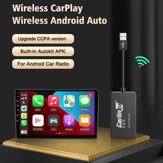 Carlinkit ใหม่ CarPlay อะแดปเตอร์ไร้สาย Android ดองเกิลอัตโนมัติ สําหรับดัดแปลงหน้าจอ Android รถยนต์ AriPlay Mirrorlink