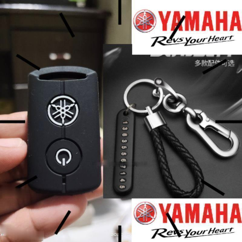 เคสรีโมทกุญแจรถยนต์ซิลิโคน-สําหรับ-yamaha-nmax-v2-2020-aerox-s-xmax-nmax-ver-2-aerox-s-xmax