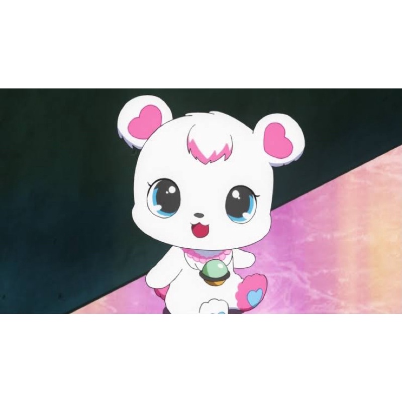 หมีขาว-labra-จากเรื่อง-jewelpet-ป้ายจางนิดหน่อยค่ะ-เหลือตัวเครื่องไม่ติดนะคะ