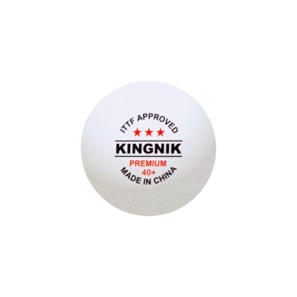 ภาพหน้าปกสินค้าลูกปิงปองเกรดแข่งขันราคาโคตรถูก Kingnik Premium 3 ดาว (I.T.T.F. Approved) สีขาว 24 ลูก กล่องละ 6 ลูก 4 กล่อง จากร้าน pingponghouse บน Shopee
