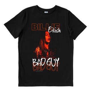 เสื้อยืดโอเวอร์ไซส์Billie EILISH BAD GUY สีดํา | เสื้อยืด พิมพ์ลายวงดนตรี | เพลงเมอร์ช | Unisex | เสื้อยืด พิมพ์ลายดนตรี