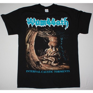 เสื้อยืดผ้าฝ้ายพิมพ์ลาย ใหม่ เสื้อยืดลําลอง แขนสั้น พิมพ์ลาย Wombbath Internal Caustic Torments 1993 Death Metal Brutali