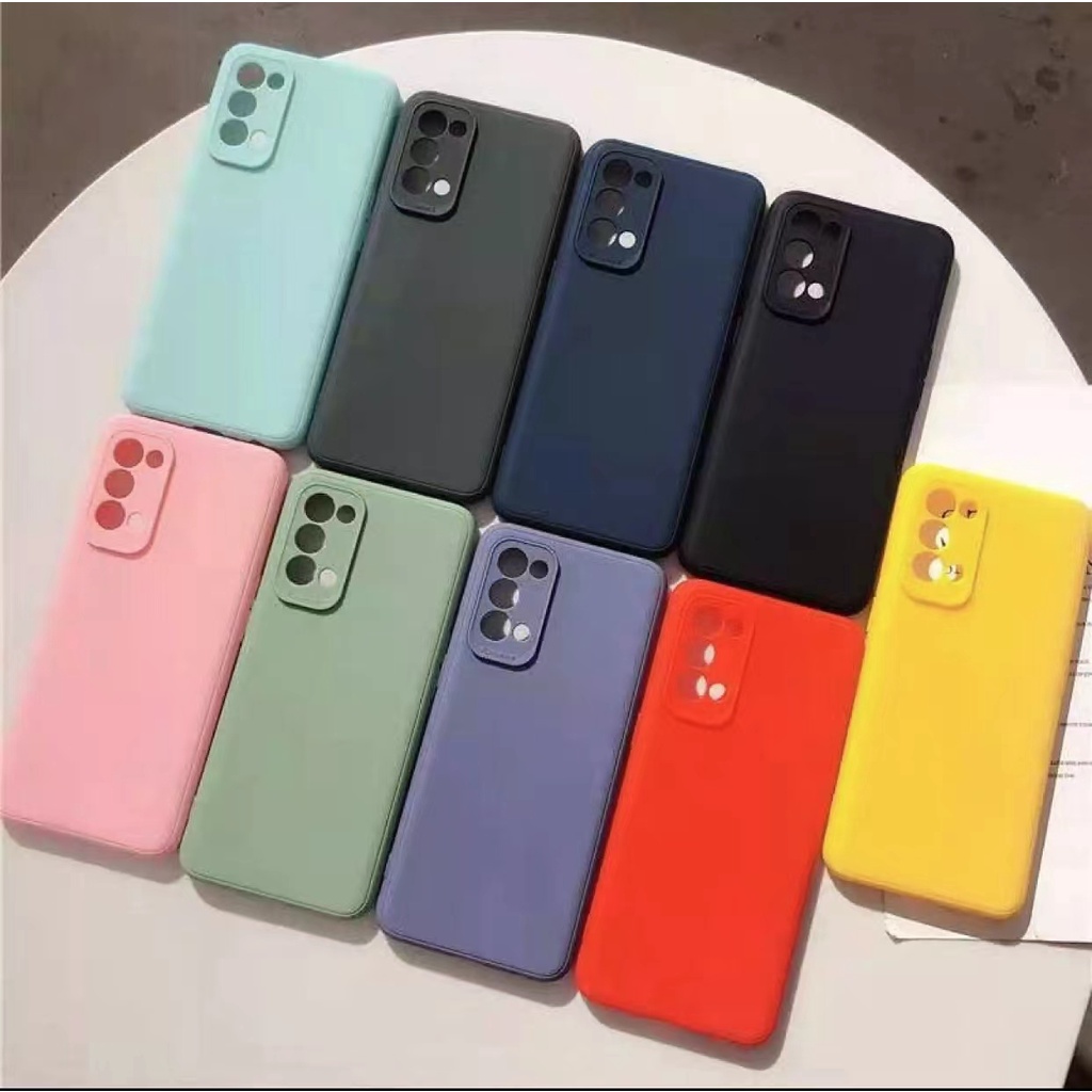 เคสซิลิโคน-tpu-ปกป้องรอบด้าน-สำหรับ-oppo-a78-reno8t-a36-realme-9pro-plus-a77-5g-เคสพาสเทล-เคสซิลิโคน-เคสสีล้วน