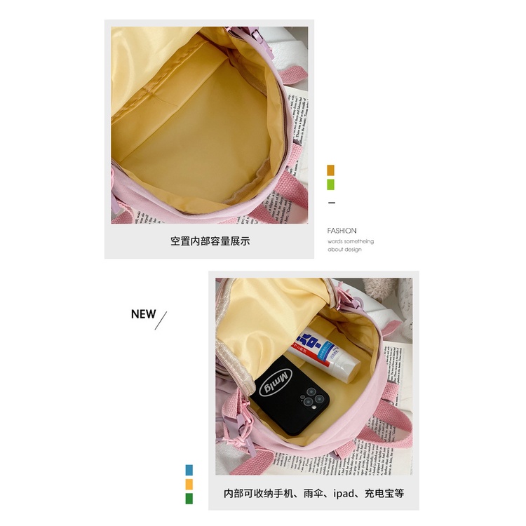 ภาพสินค้ากระเป๋าเป้อเนกประสงค์ขนาดเล็กสไตล์ญี่ปุ่น กระเป๋านักเรียนใหม่ มีให้เลือก4สี ขนาด21x8x27 cm. จากร้าน shopsthai บน Shopee ภาพที่ 7