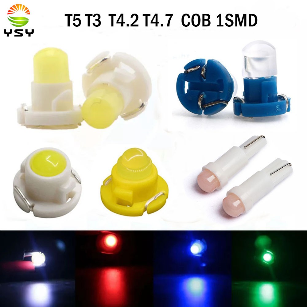 หลอดไฟ Led T5 T4 . 7 T4 . 2 T3 Cob 1 Smd สําหรับรถยนต์รถจักรยานยนต์ ...