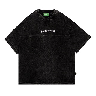 เสื้อยืดโอเวอร์ไซส์เสื้อยืด MCF ATTITUDE WASHING โอเวอร์ไซซ์S-3XL