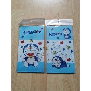 ซองใส่แมส ซองพลาสติกใส่แมส ซองใส่ผ้าปิดปาก ลาย โดราเอม่อน Doraemon สำหรับพกพา ทำความสะอาดง่าย ขนาด 11x20 ซม.