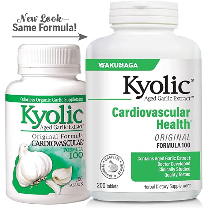 ภาพสินค้าสารสกัดจากกระเทียม ไร้กลิ่น Kyolic Aged Garlic Extract Cardiovascular Formula 100, 100 or 200 Tablets จากร้าน i.choices บน Shopee ภาพที่ 5