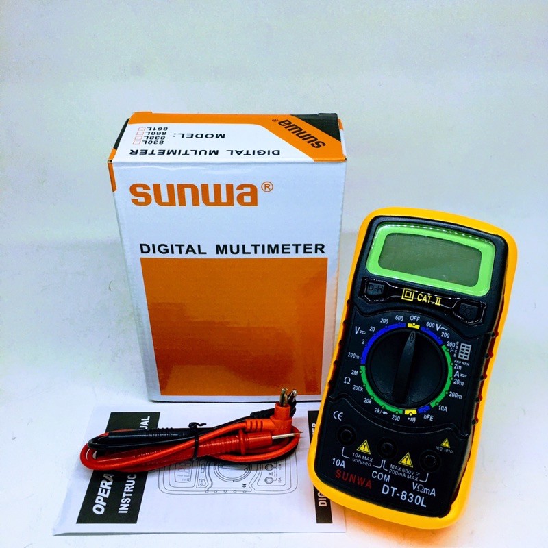 มัลติมิเตอร์ดิจิตอล-sunwa-dt-830l-digital-multimeter-มิเตอร์วัดไฟดิจิตอล