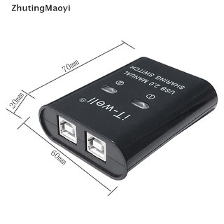 [ZhutingMaoyi] ฮับแปลงแยก USB 2 พอร์ต สําหรับเครื่องพิมพ์ Kvm
