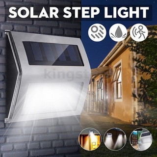 3LED Stainless Steel Solar Stair Light Wall Light Outdoor Solar Garden Light Garden Light Waterproof IP55