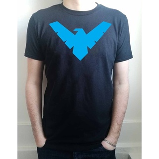 เสื้อยืด พิมพ์ลายโลโก้แบทแมน Nightwing แฟชั่นฤดูร้อน สําหรับผู้ชาย