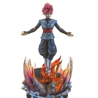 Dragon Ball oi black Goku สีชมพู Zamas hand-made รูปปั้นเรซิ่นรุ่นจำกัดจุด