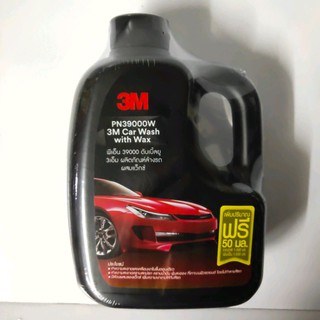 แชมพูล้างรถ3M PN39000w 3M Car Wash with Wax ปริมาณ1000มล. กลิ่นหอม เงาวับ ลื่นมาก