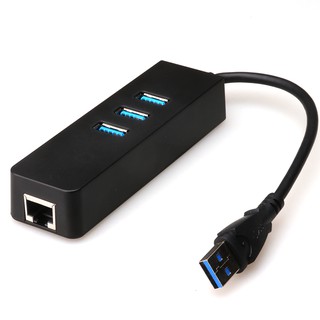 พร้อมส่ง 2 in 1 USB 3.0 to RJ45 Lan Gigabit 3 Port USB Hub