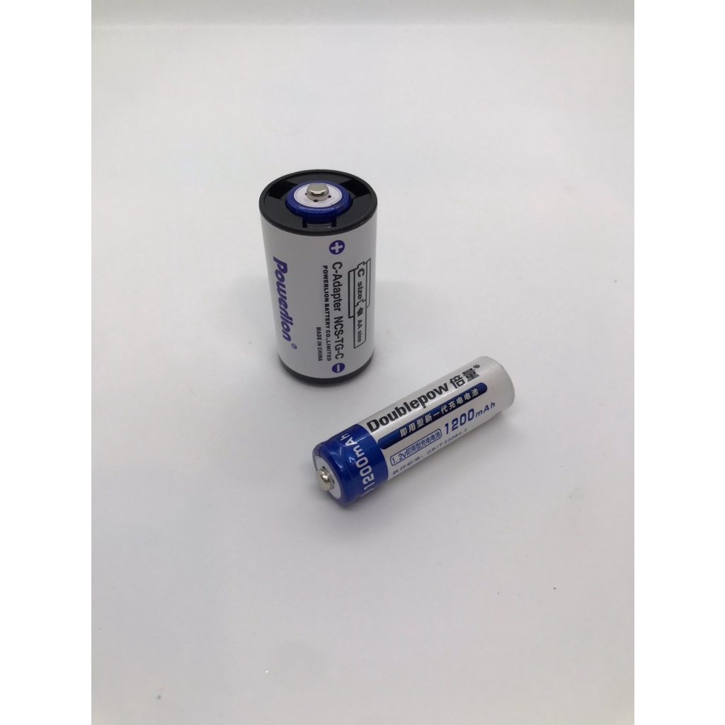 powerlion-ตัวแปลงถ่าน-aa-to-c-แปลงถ่านขนาด-aa-1-ก้อนเป็นถ่านขนาดกลาง-ราคาขายต่อ-1-ชิ้น