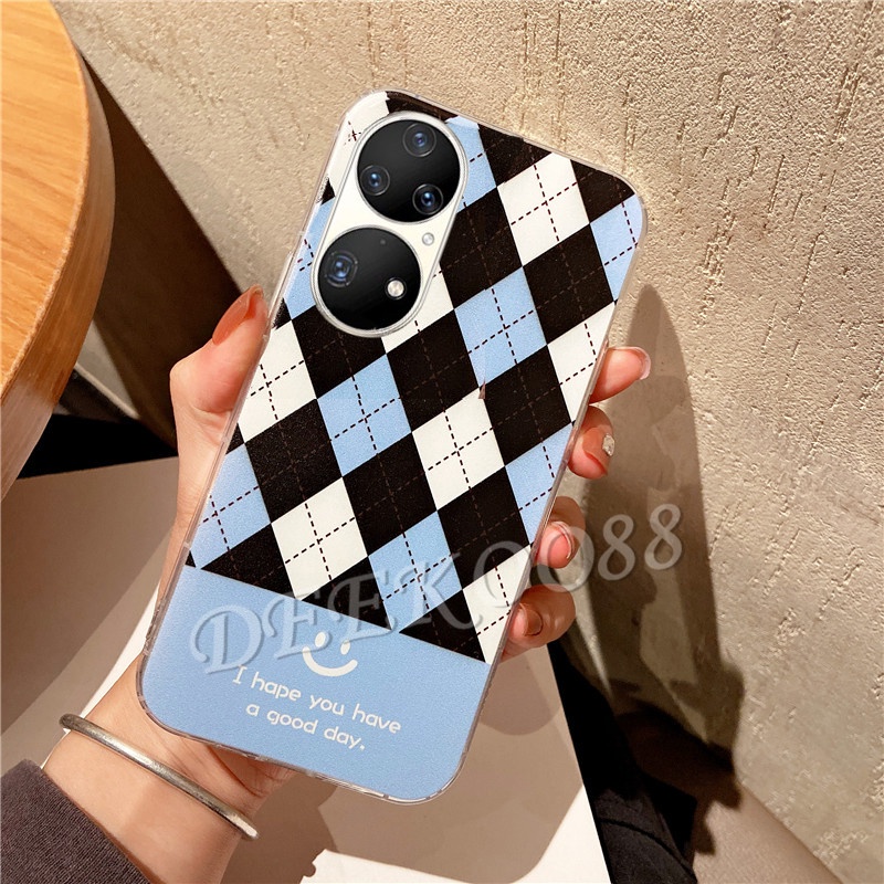 ready-stock-เคส-huawei-p50-pro-nova-9-pro-8i-casing-cute-rhombus-transparent-back-cover-shockproof-housing-phone-cell-case-เคสโทรศัพท์-nova9-9pro-nova8i-cases