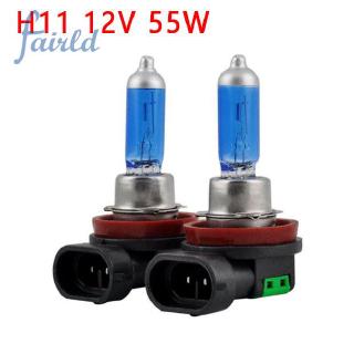 หลอดไฟฮาโลเจนไฟตัดหมอก h 11 12v 55 w super bright สีขาว 2 ชิ้น