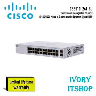 ภาพหน้าปกสินค้าCisco Unmanaged Gigabit Switch 24 Port CBS110-24T-EU ที่เกี่ยวข้อง