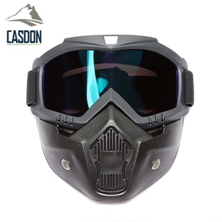 CASDON-MASK หน้ากากขี่กลางแจ้ง แว่นครอบตา หน้ากากมอเตอร์ไซค์ฮาร์เลย์, อุปกรณ์ Field CS แว่นตาเต็มหน้า  KT-1140