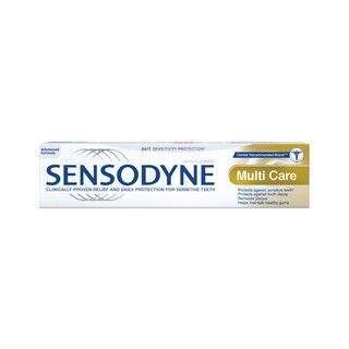 SENSODYNE MULTICARE 160G เซ็นโซดายน์ ยาสีฟัน สูตร มัลติแคร์ ช่วยลดอาการเสียวฟัน ช่วยให้ฟันแข็งแรงและป้องกันฟันผุ 160 กรัม