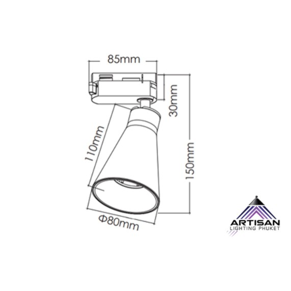 โคมไฟติดราง-track-light-gd901g-lg