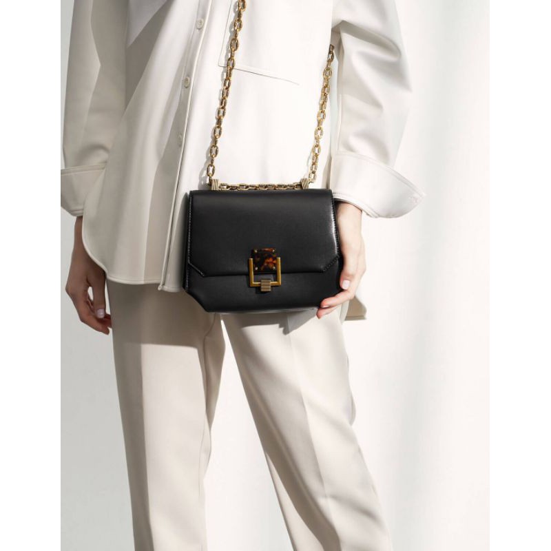 Chain handle geometric crossbody bag hotsell