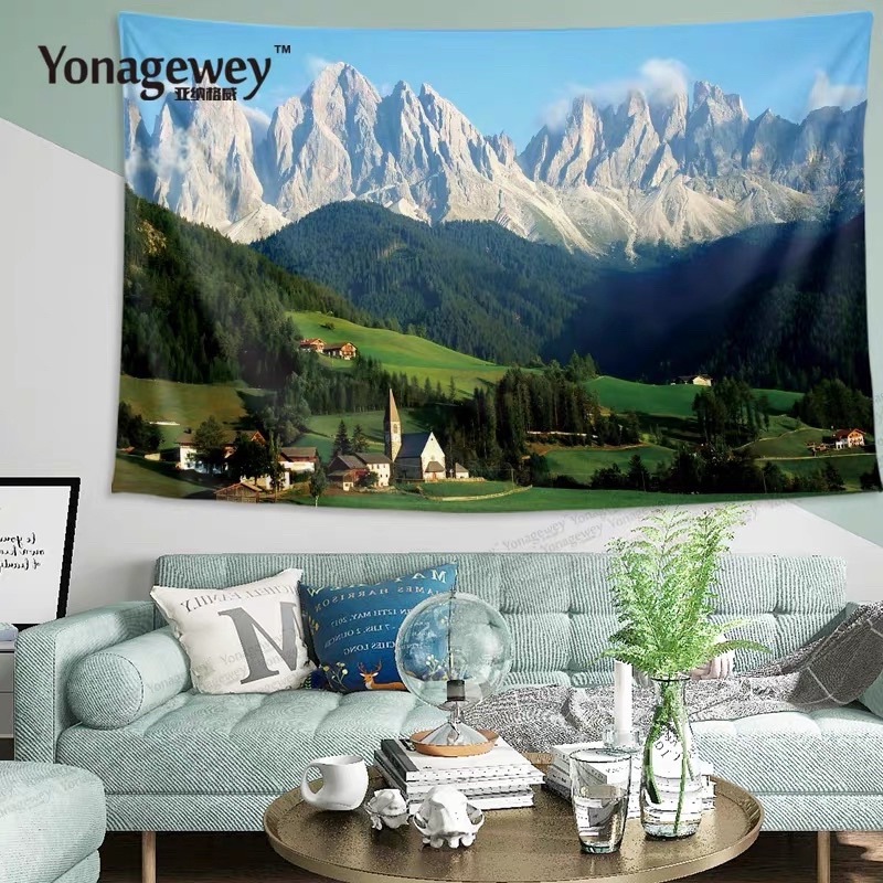 พรีออเดอร์-โปสเตอร์ผ้า-poster-fabric-landscape-view-fabric-ผ้าตกแต่งห้อง