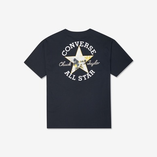 เสื้อยืดพิมพ์ลายแฟชั่น CONVERSE Converse 2022 ใหม่หลวมคอกลมแขนสั้นหญิงอินเทรนด์เสื้อยืดป่า 10021480