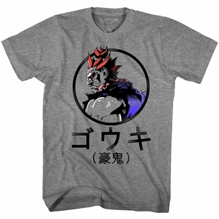 เสื้อยืดพิมพ์ลายแฟชั่น เสื้อยืดแขนสั้น พิมพ์ลาย Street Fighter gouki akuma สไตล์ญี่ปุ่น แฟชั่นสําหรับผู้ชาย 2022