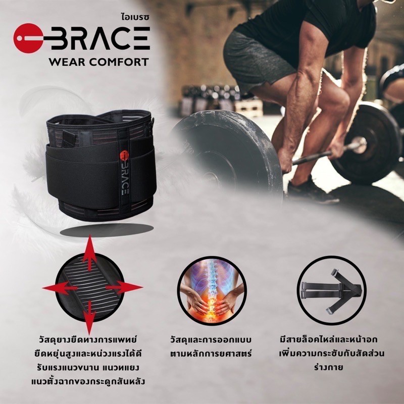 ibrace-back-support-belt-ไอเบรซ-เข็มขัดพยุงหลัง-ช่วยป้องกันและลดอาการปวดหลัง-เข็มขัดยกของ-ใส่สบาย