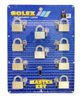 SOLEX กุญแจมาสเตอร์คีย์ 10 ตัวชุด ขนาด 40-55 มิล กุญแจ มาสเตอร์คีย์ ของแท้ 100 %