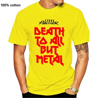 ขายดี!ขายดี เสื้อยืดลําลอง แขนสั้น พิมพ์ลาย Steel Panther Rock Metal Death สีดํา สําหรับผู้ชาย S-3 CNnanh04PAoaeb39S-5XL