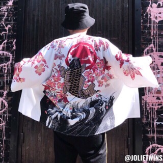 ภาพหน้าปกสินค้า[พร้อมส่ง❣️] PP เสื้อกิโมโน/คาร์ดิแกน/เสื้อคลุมกิโมโน/เสื้อคลุม/เสื้อญี่ปุ่น jolietwins haori ฮาโอริ ที่เกี่ยวข้อง